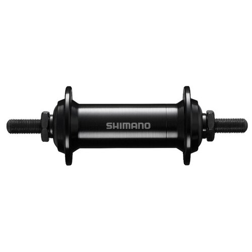 Втулка передняя Shimano Tourney TX500, 32 отверстия, гайки, черная, EHBTX500EL