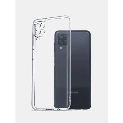 Samsung A12/М12 - чехол прозрачный с защитой камеры