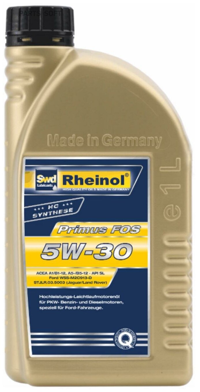 SWD Rheinol Swd Rheinol Primus Fos 5W-30 (Sl/A5/B5) Синт. 1Л Масло Моторное