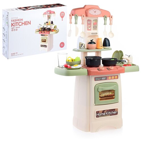 Игровой набор кухня детская игровая для девочек (свет, звук)