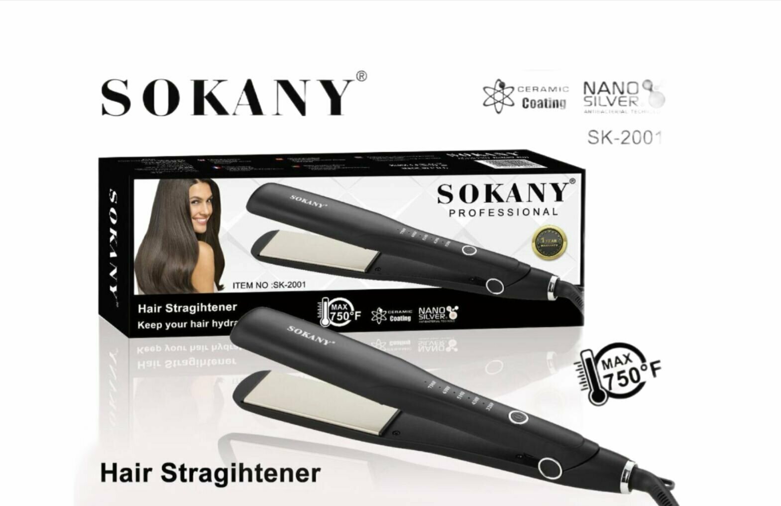 Выпрямитель для волос Sokany SK-2001