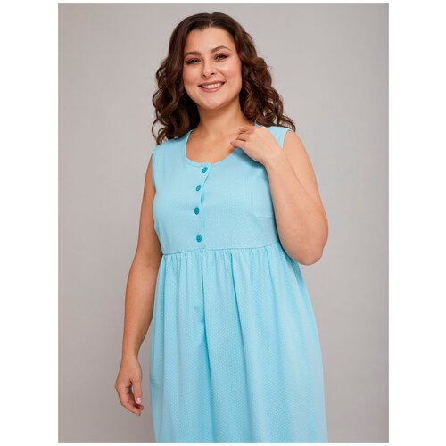 Сорочка Алтекс, размер 50, голубой платье алтекс размер 50 голубой