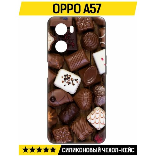 Чехол-накладка Krutoff Soft Case Конфеты для Oppo A57 черный чехол накладка krutoff soft case барбиленд для oppo a57 черный