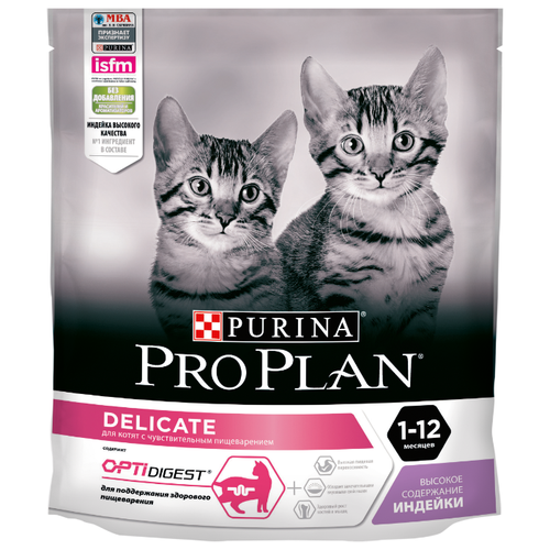 фото Корм для котят Purina Pro Plan Delicate с индейкой 400 г