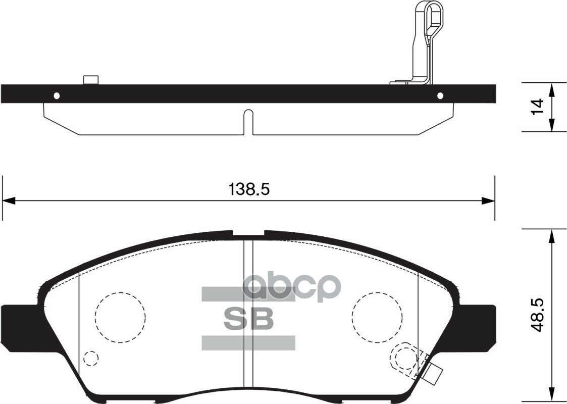 Sp2084sns_колодки Дисковые! Передние Nissan Tiida 1.6/1.8/1.5Dci 09.07> Sangsin brake арт. SP2084