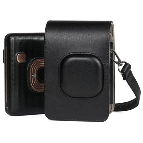 фото Защитный чехол-сумка-футляр mypads tc143-491 для фотоаппарата fujifilm instax mini liplay противоударный усиленный легкий черный