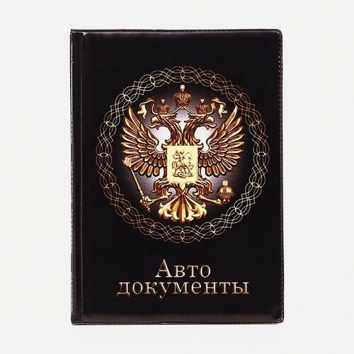 обложка для паспорта 9 5 0 5 13 5 тисн золото герб б уг т зеленый 9449277 Обложка для паспорта , мультиколор, черный