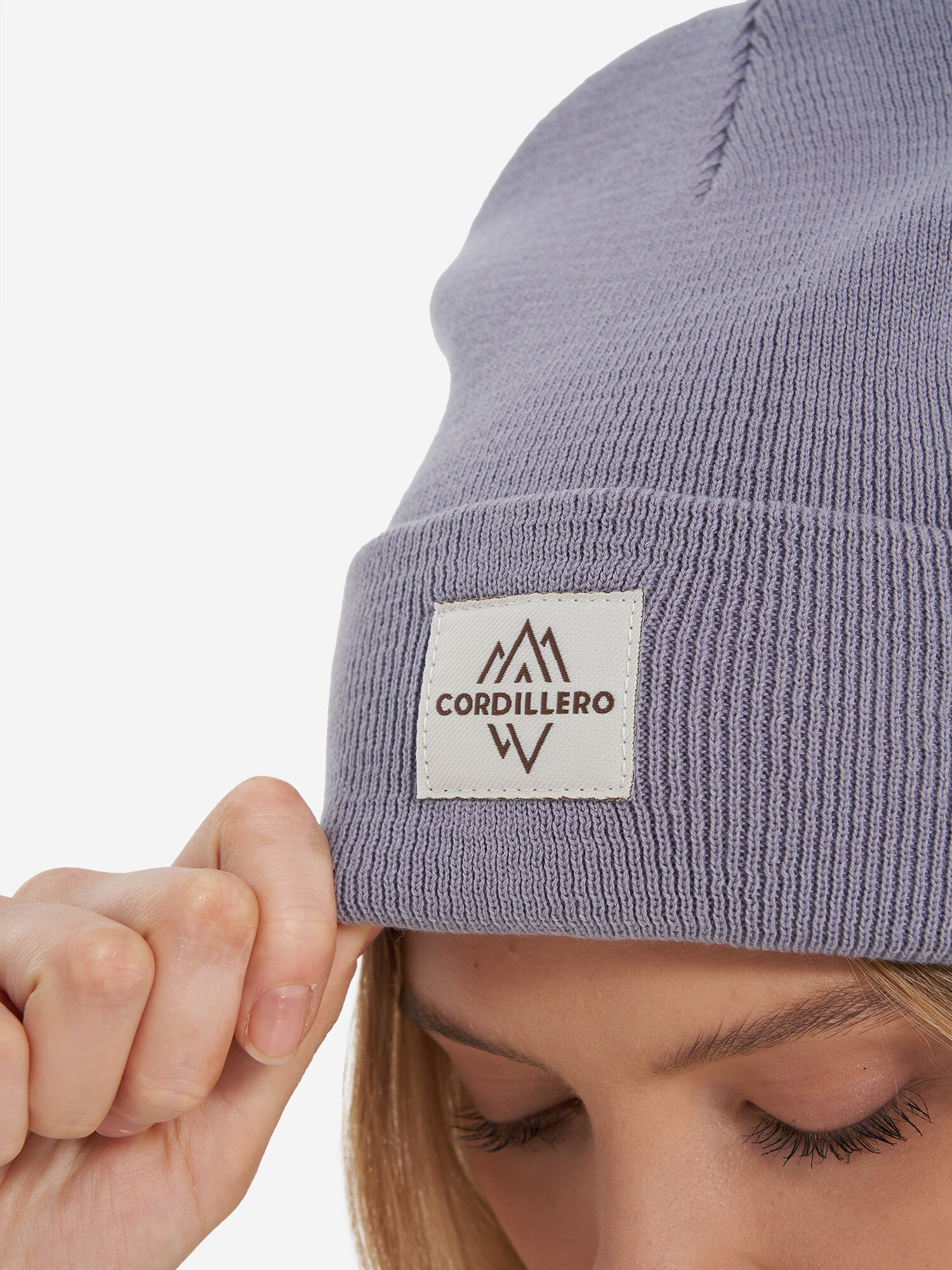 Шапка-бини CORDILLERO для мужчин и женщин, размер 59, лавандовый — фото 1