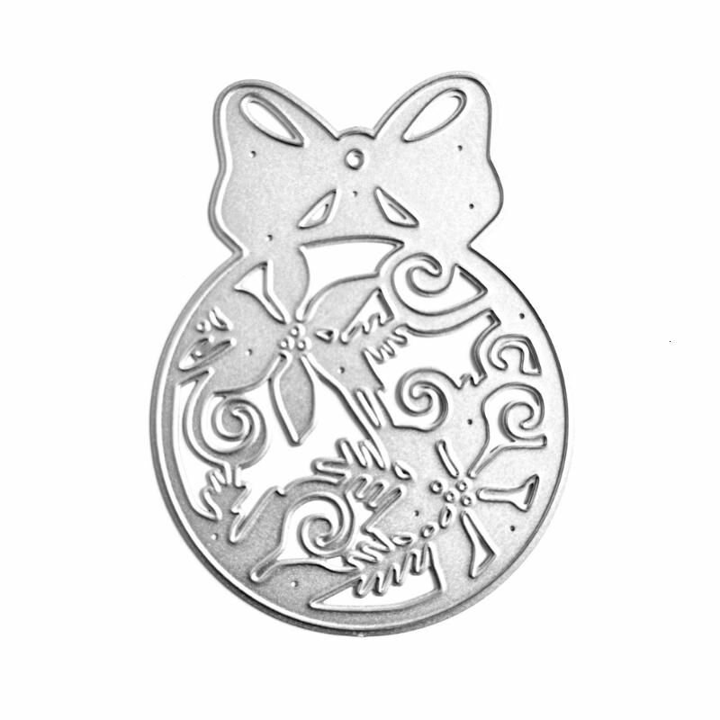 Металлические штампы для вырезания бабочек для декора открыток - QB3525 шар-лилия