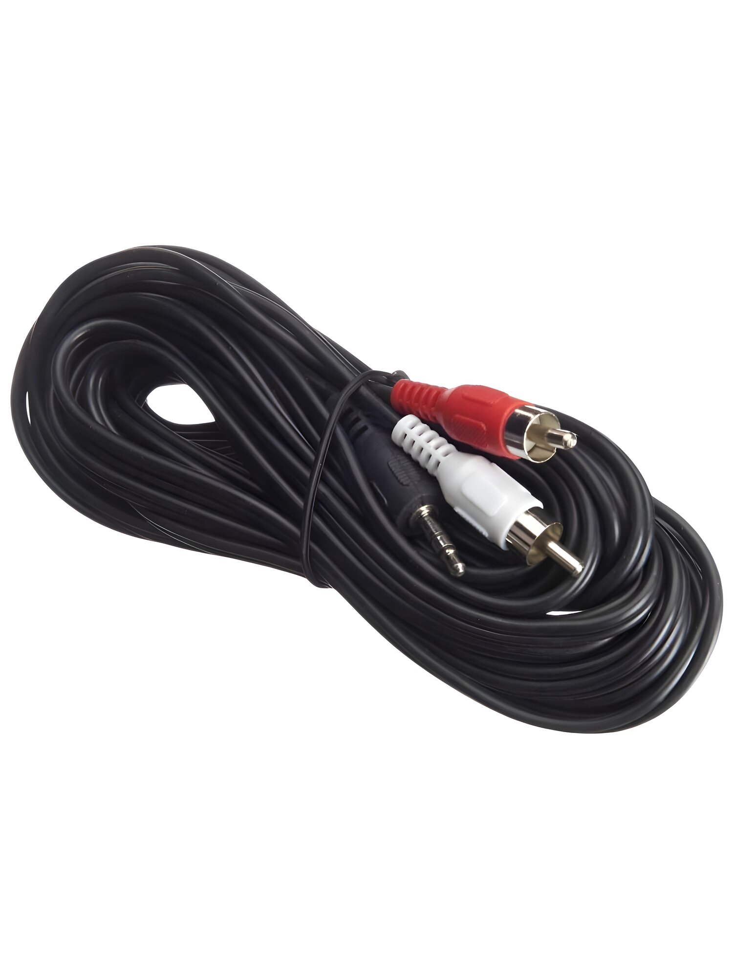 Шнур аудио видео  2RCA 3 5 мм стерео   длина 7 м  литой   NETKO Optima