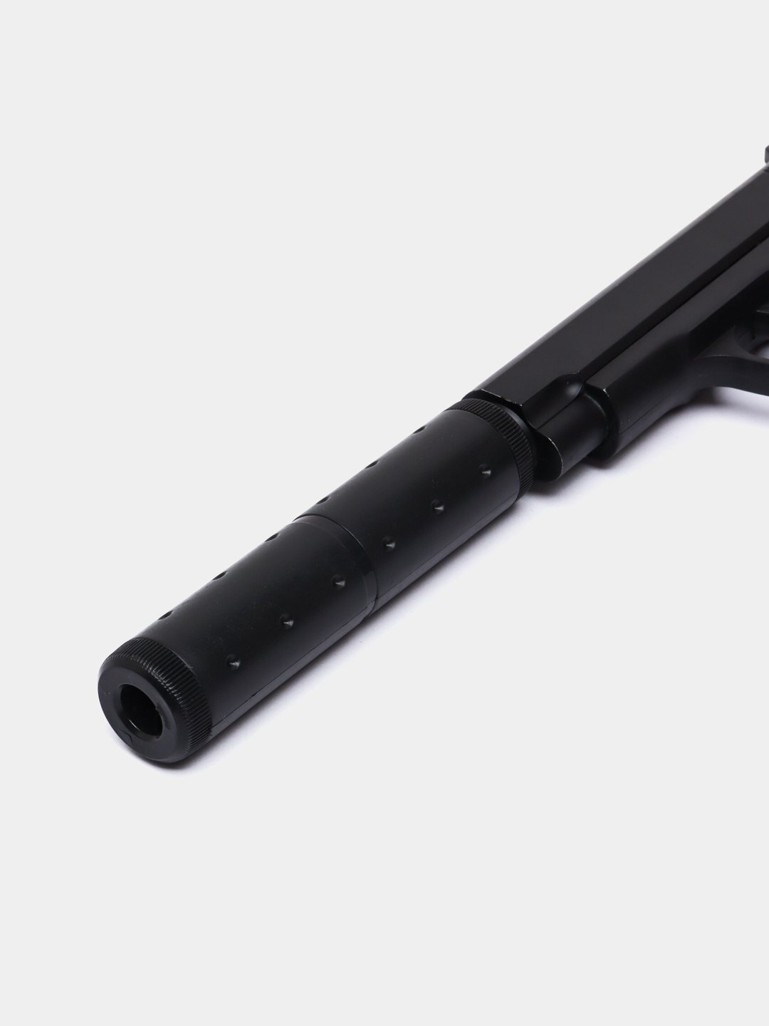 Игрушечный пистолет модел K-112S, металлический, с глушителем, с пульками в комплекте