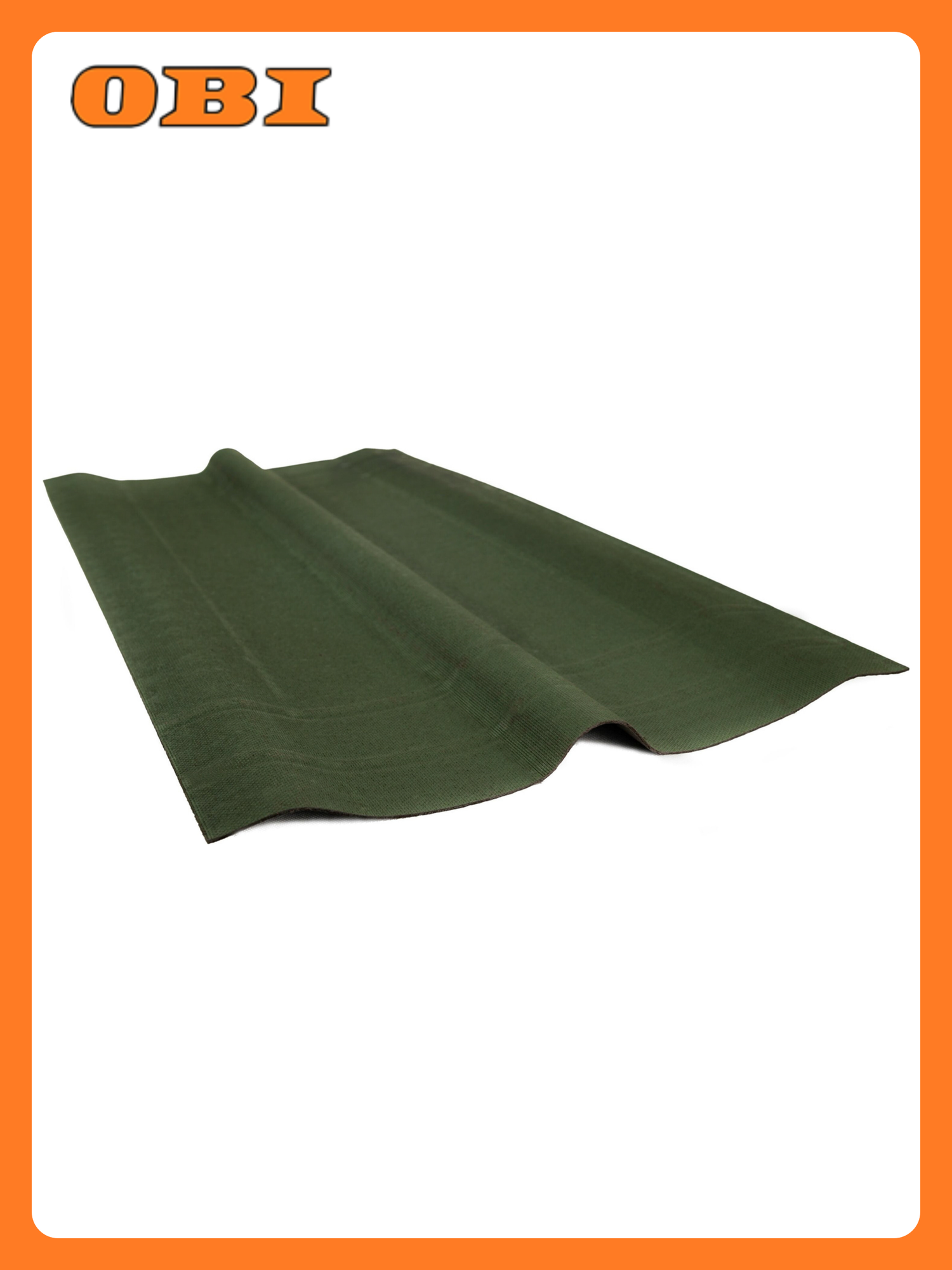 Конек Ондулин зеленый 100х36 см