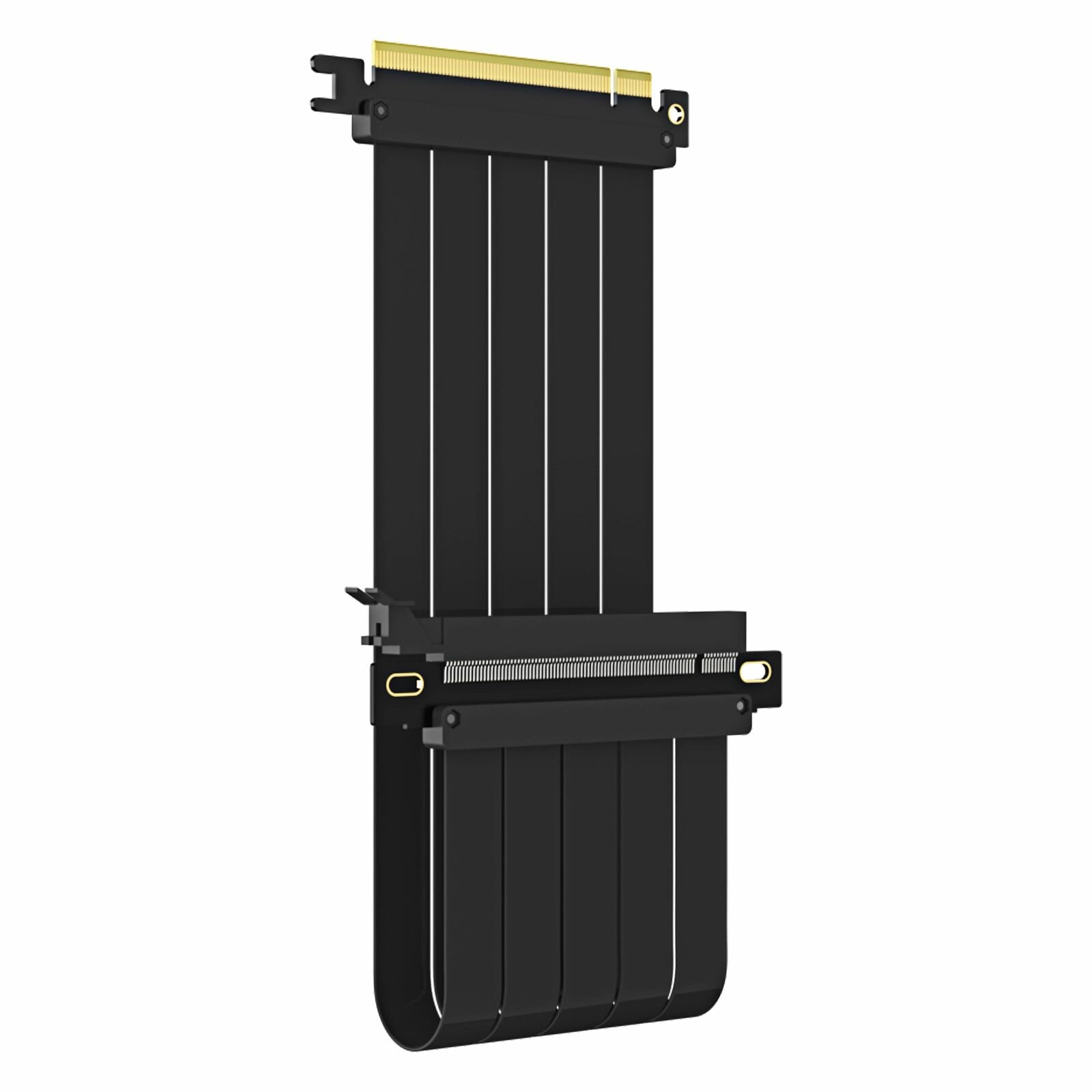 Райзер PCIE GLOTRENDS PCI-E 4.0 X16 X16 Гибкий черный, 40 см 1818 градусов