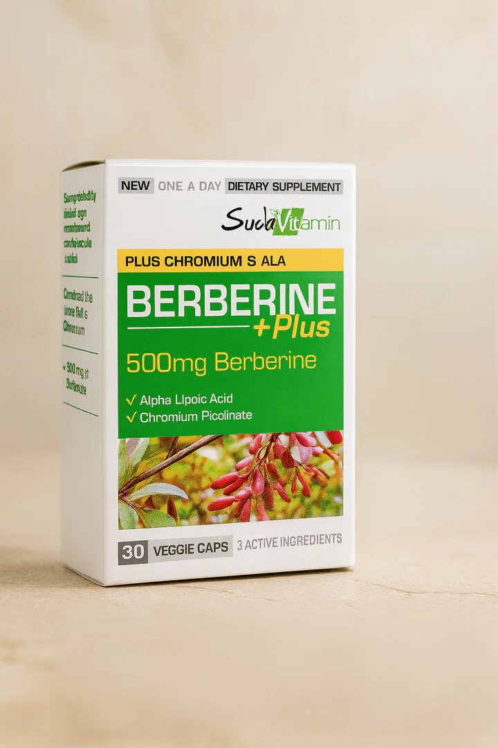 Берберин 500 мг + ALA + Хром — SudaVitamin, 30 капсул