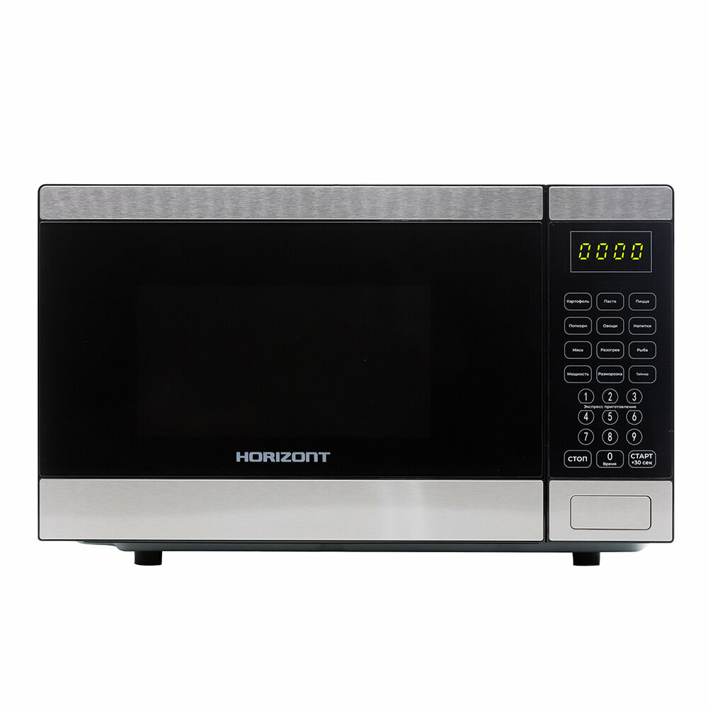 Микроволновая печь Horizont HSD254BX 25 Литров. Мощность - 850 Вт Стеклянный поворотный стол