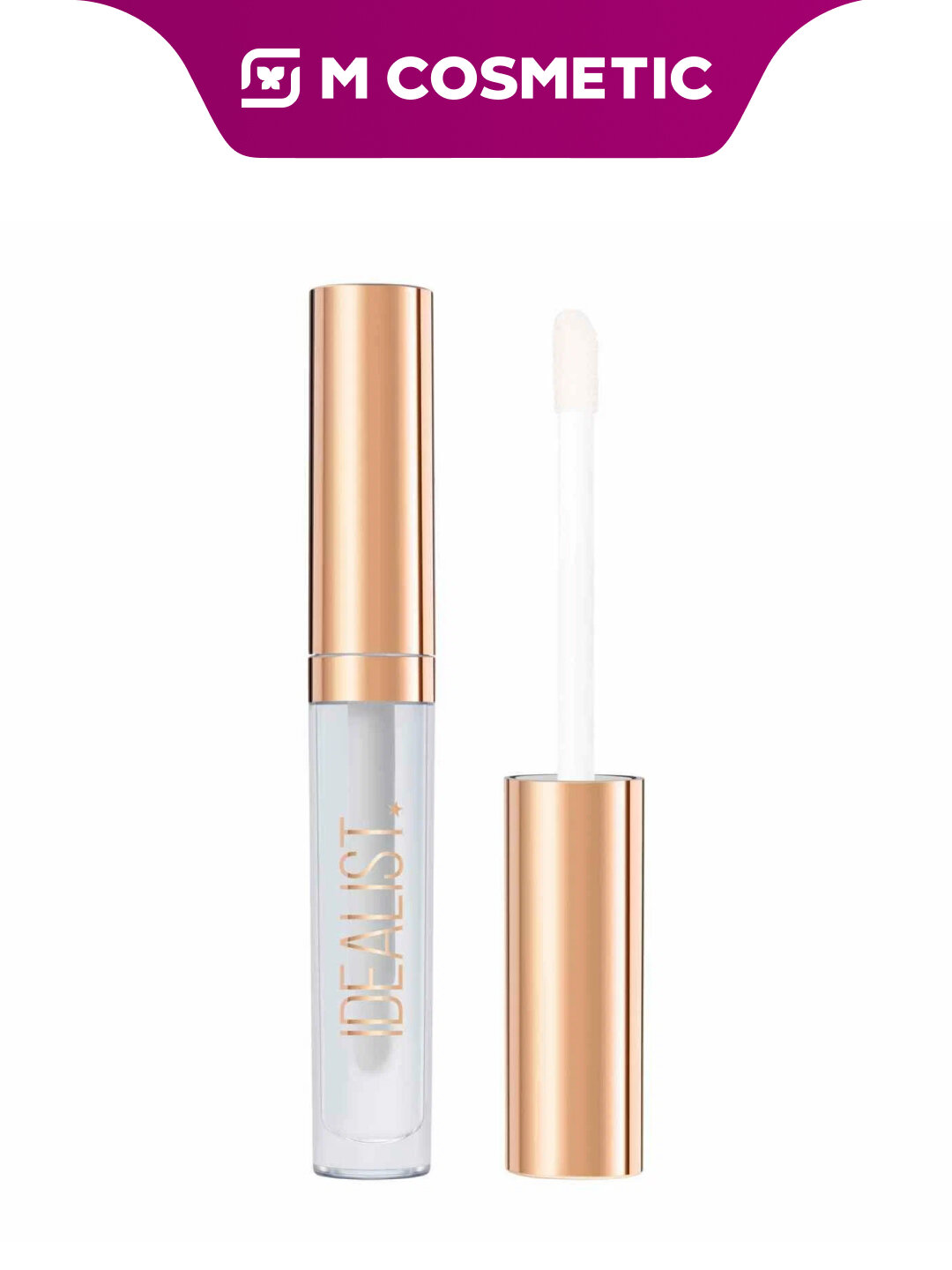 Блеск для губ Stellary "Idealist", тон 01, прозрачный, влажный финиш