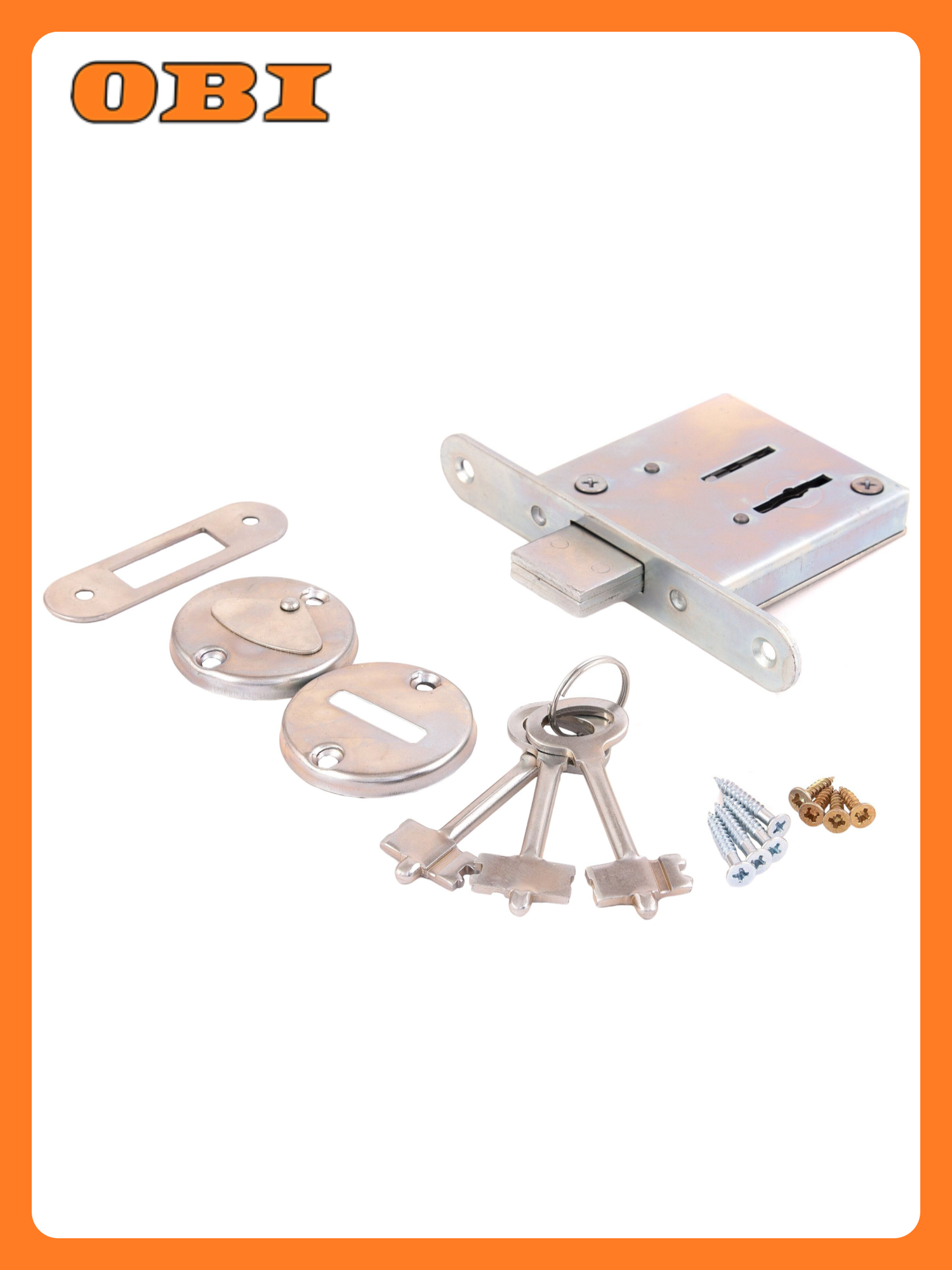 Замок Зенит ЗВ8-4 сувальдный серебристый врезной для межкомнатных дверей