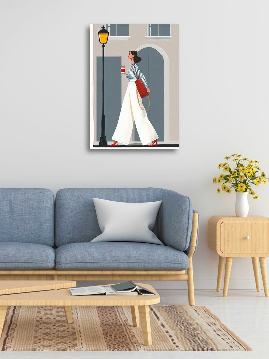 Картина на холсте LOFTime 50Х70 Девушка с кофе 7 К-1936-5070