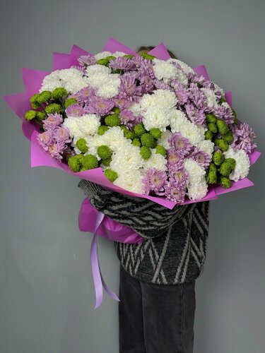 Изображение товара FRESH FLORA Кустовая хризантема 29 шт купить изысканный подарок с доставкой