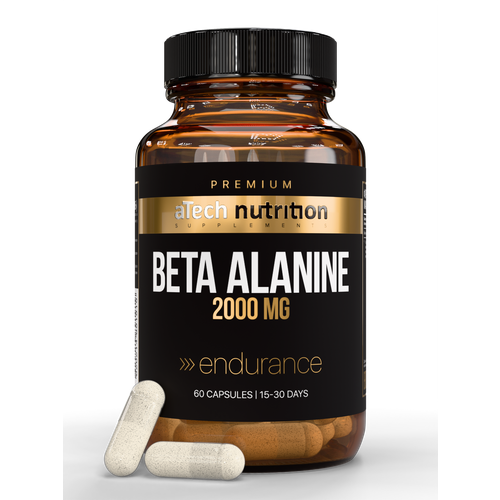 Бета-аланин aTech Nutrition PREMIUM аминокислота в капсулах 60 штук