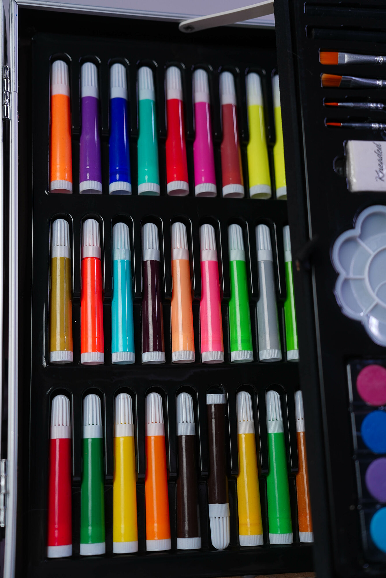 Набор для рисования в чемоданчике "Синий", 145 элементов, для начинающих, для скетчинга — фото 1