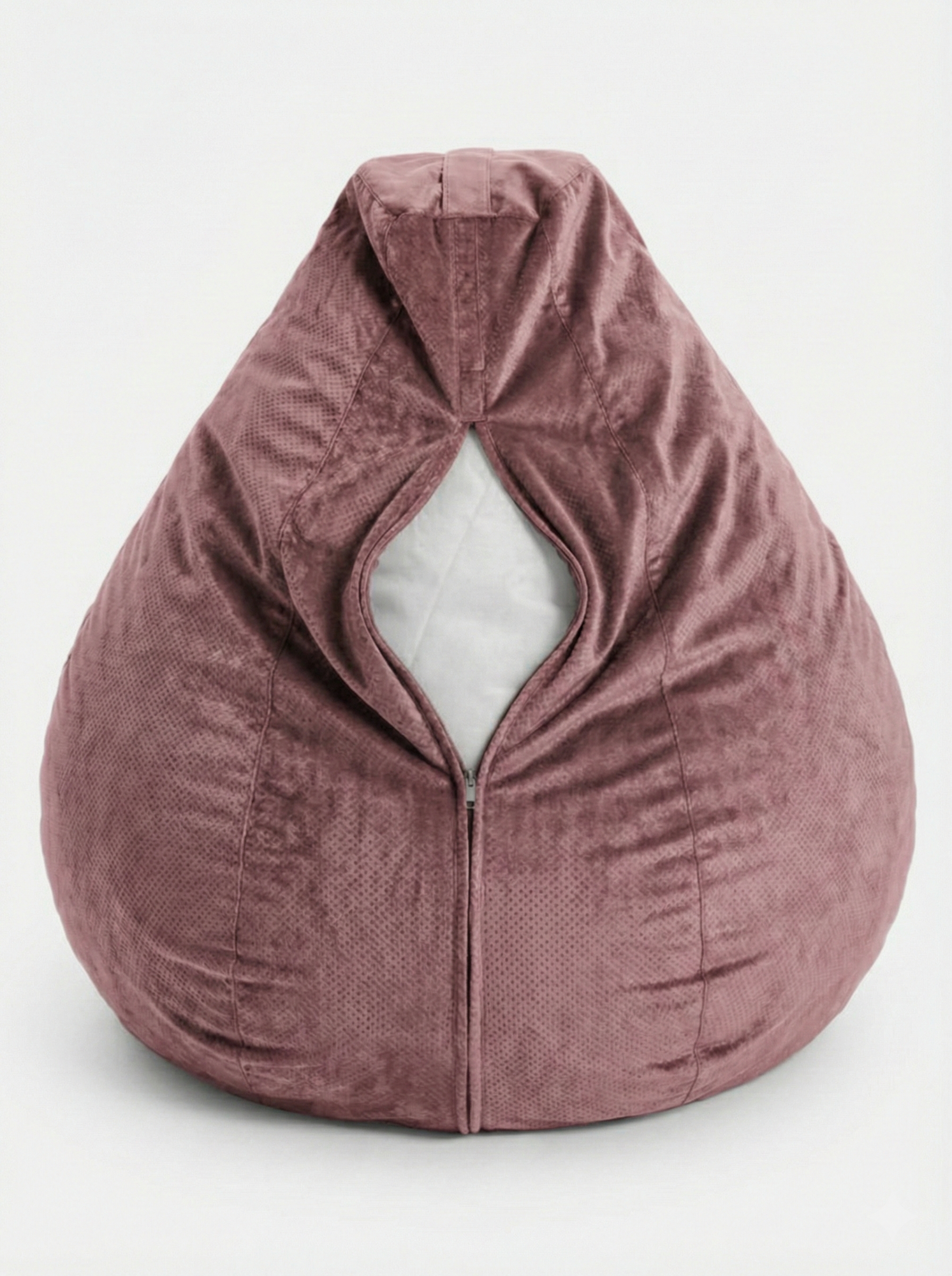 Кресло-мешок Пуффбери «Груша», размер XXL средний, Велюр Коричневый — фото 1