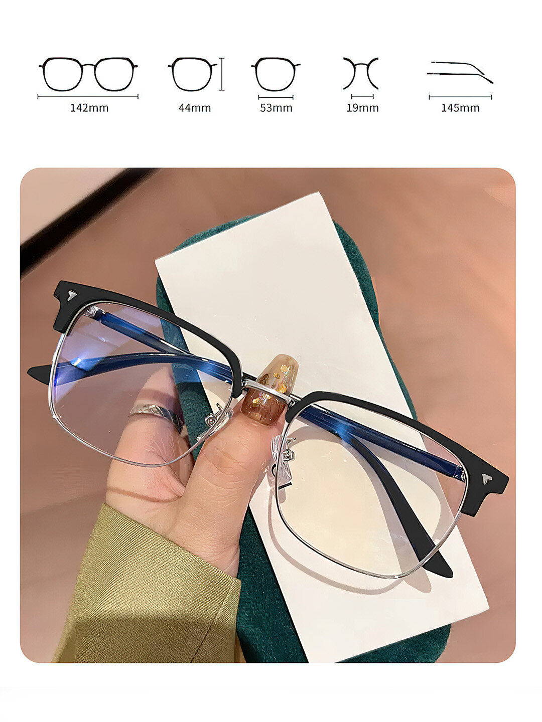 Защитные компьютерные очки, унисекс, черные линзы, антистатические, 4 упаковки