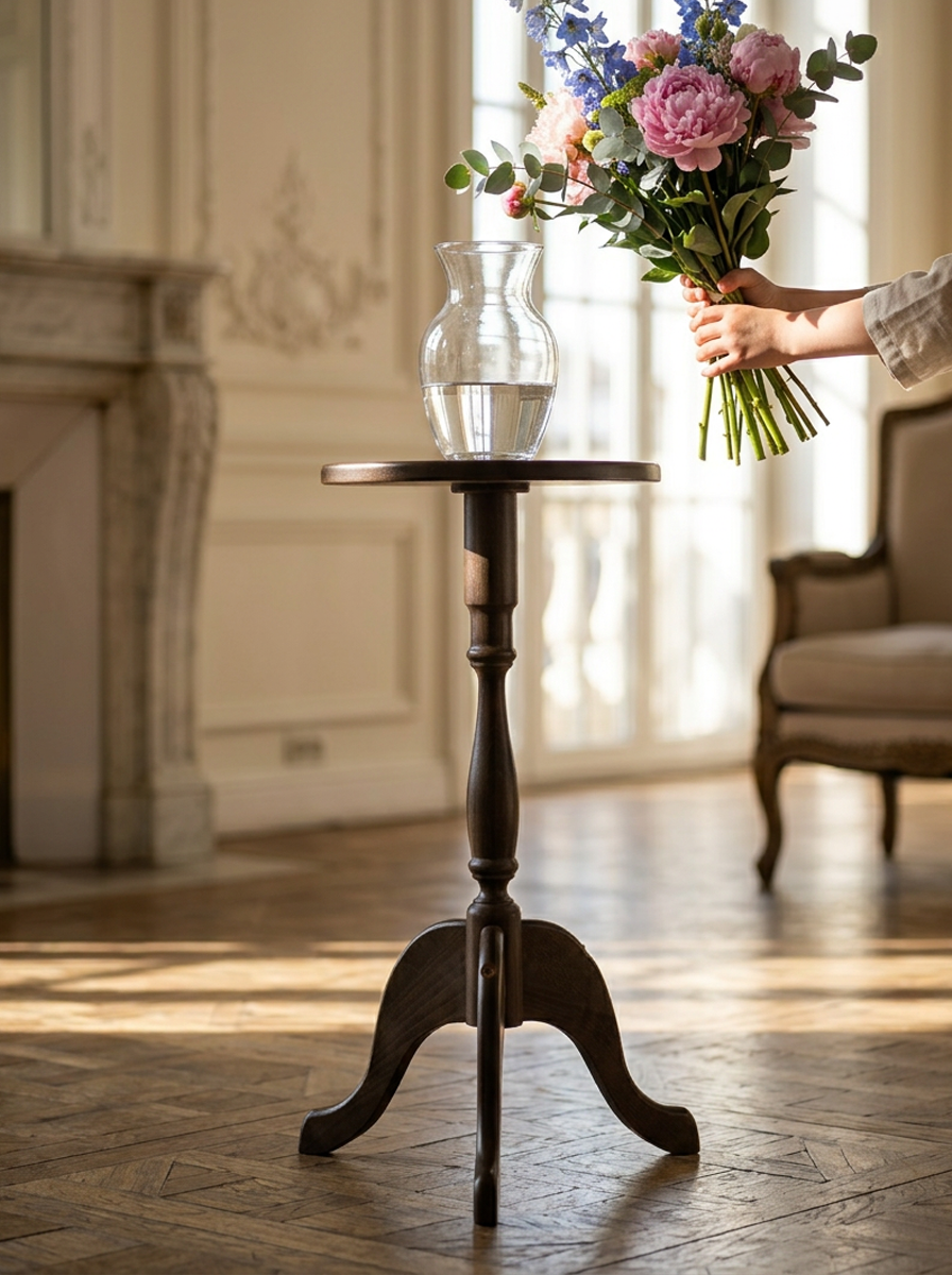 Подставка под цветы IFERS напольная П2 для дома, интерьерная, цвет венге