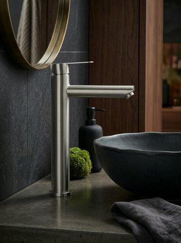 Изображение товара ESKO. Смеситель для накладной раковины OL25 одноручковый 10 лет гарантия нержавеющая сталь