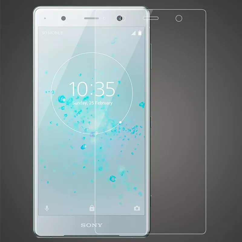 Силиконовый стеклянный защитный экран для Sony Xperia XZ2 Premium Прозрачный Неполная покрытие 1 лист