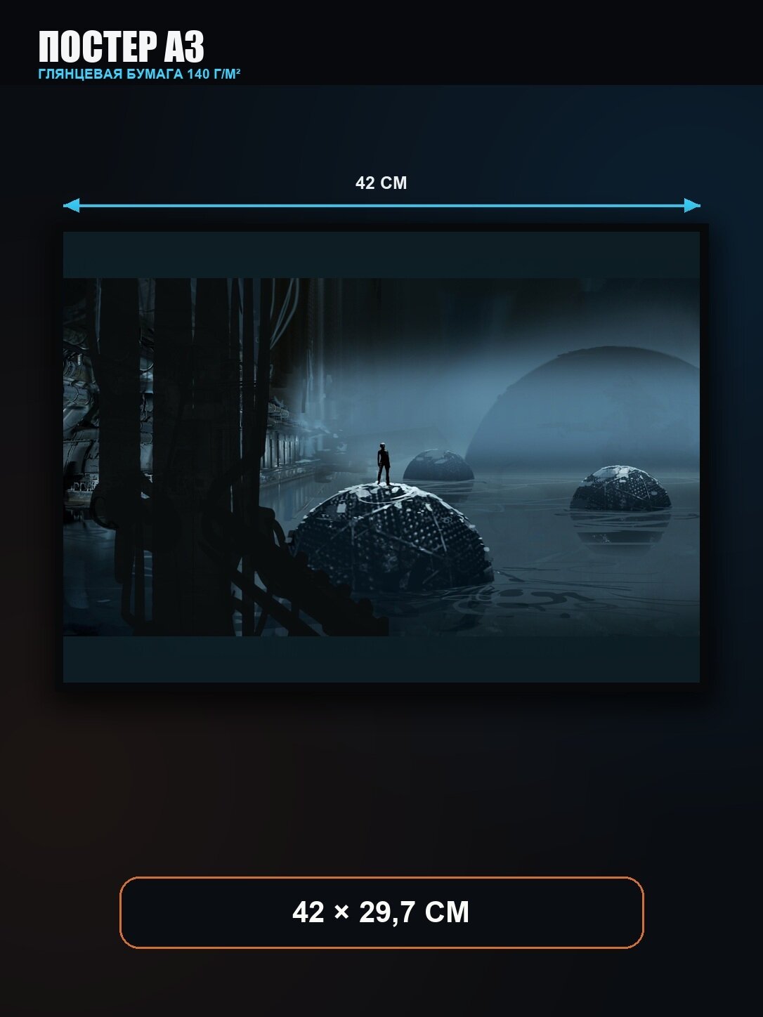 Плакат Portal Герои — героическая игровая сцена A3
