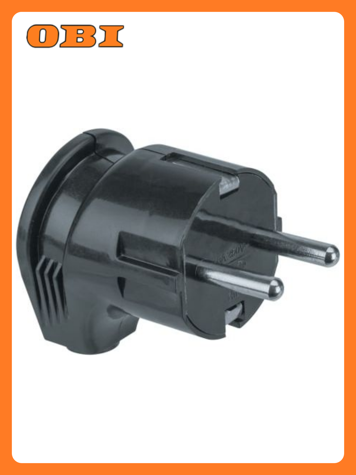 Вилка угловая NAVIGATOR 16А с/з каучук IP20 черная