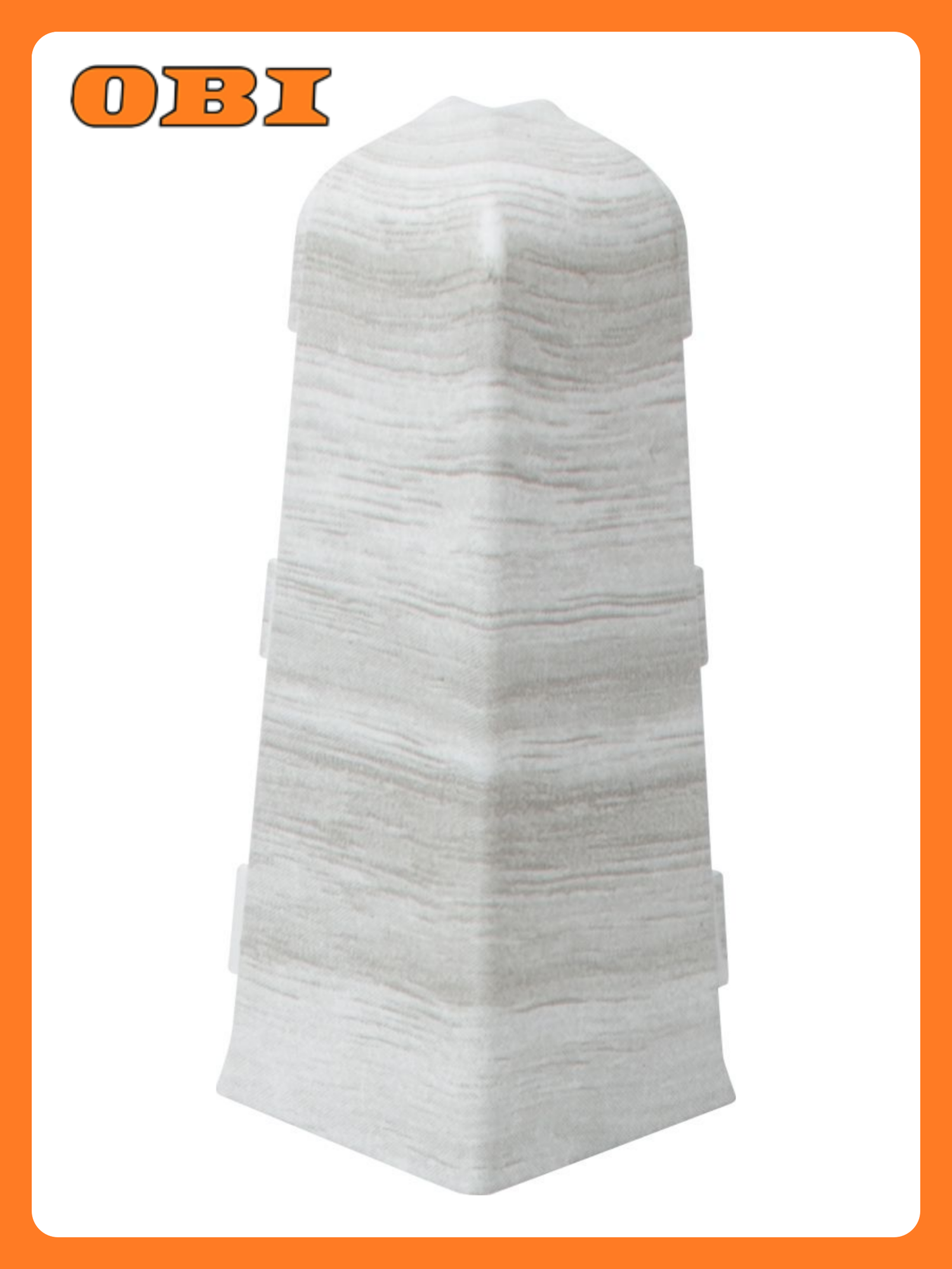 Наружный уголок Salag Lima  для напольного плинтуса  пластик  серый  матовый