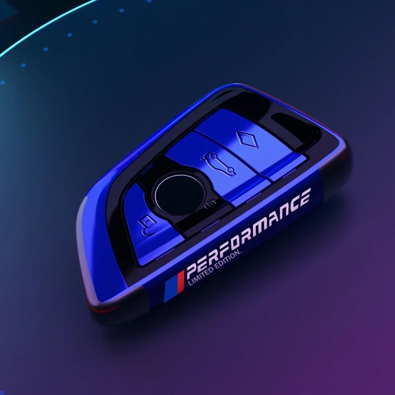 Чехол для ключа BMW Performance Blue, F20 G20 G30 X1 X3