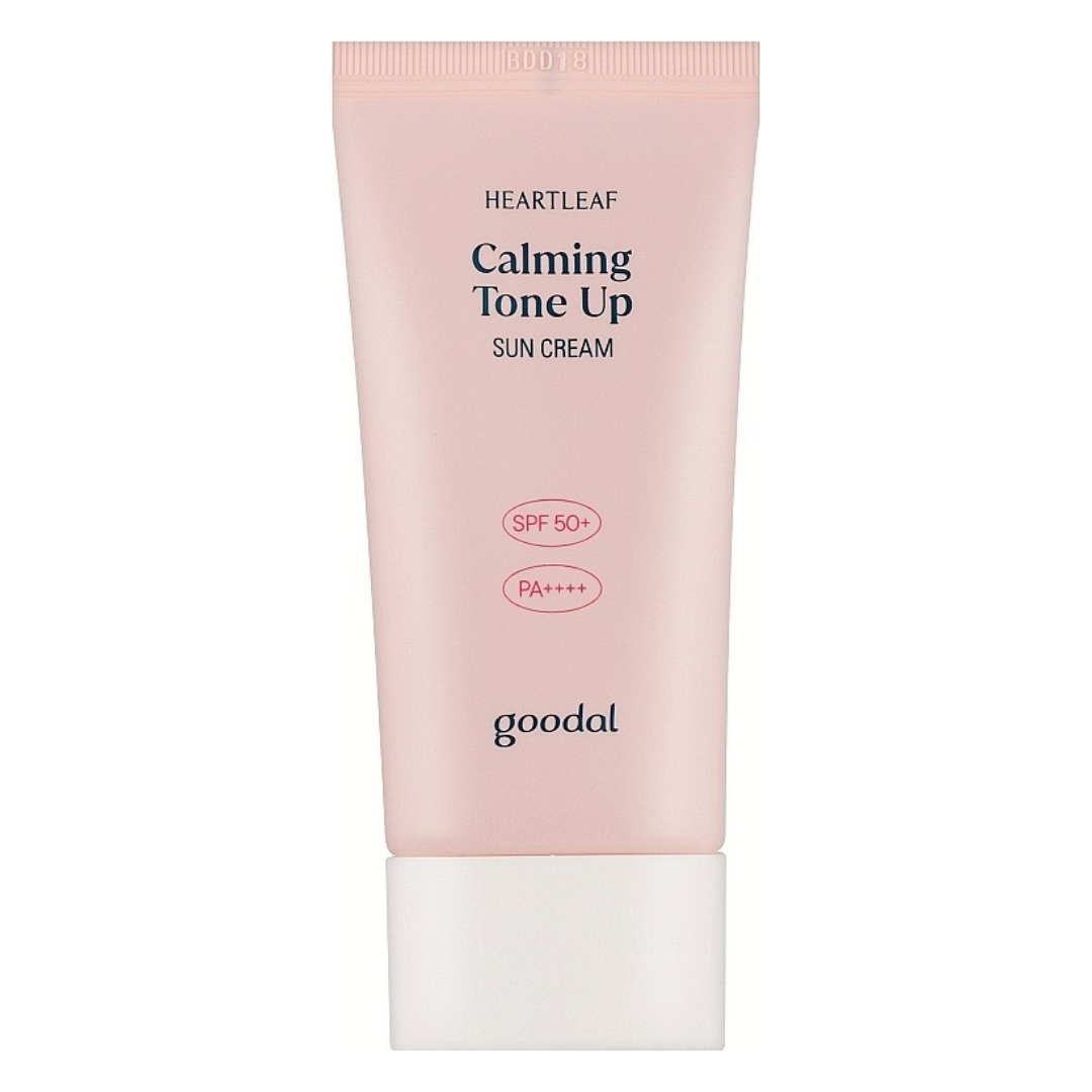 Goodal Calming Tone Up Sun Cream 50ml — успокаивающий солнцезащитный крем с тон-ап эффектом для ровного и сияющего тона