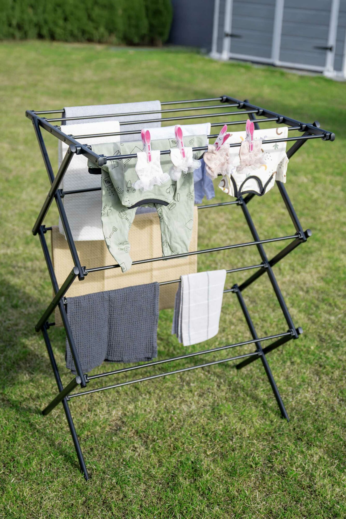 Сушилка для белья "Millennium Family", напольная, складная, металл/пластик, 25м