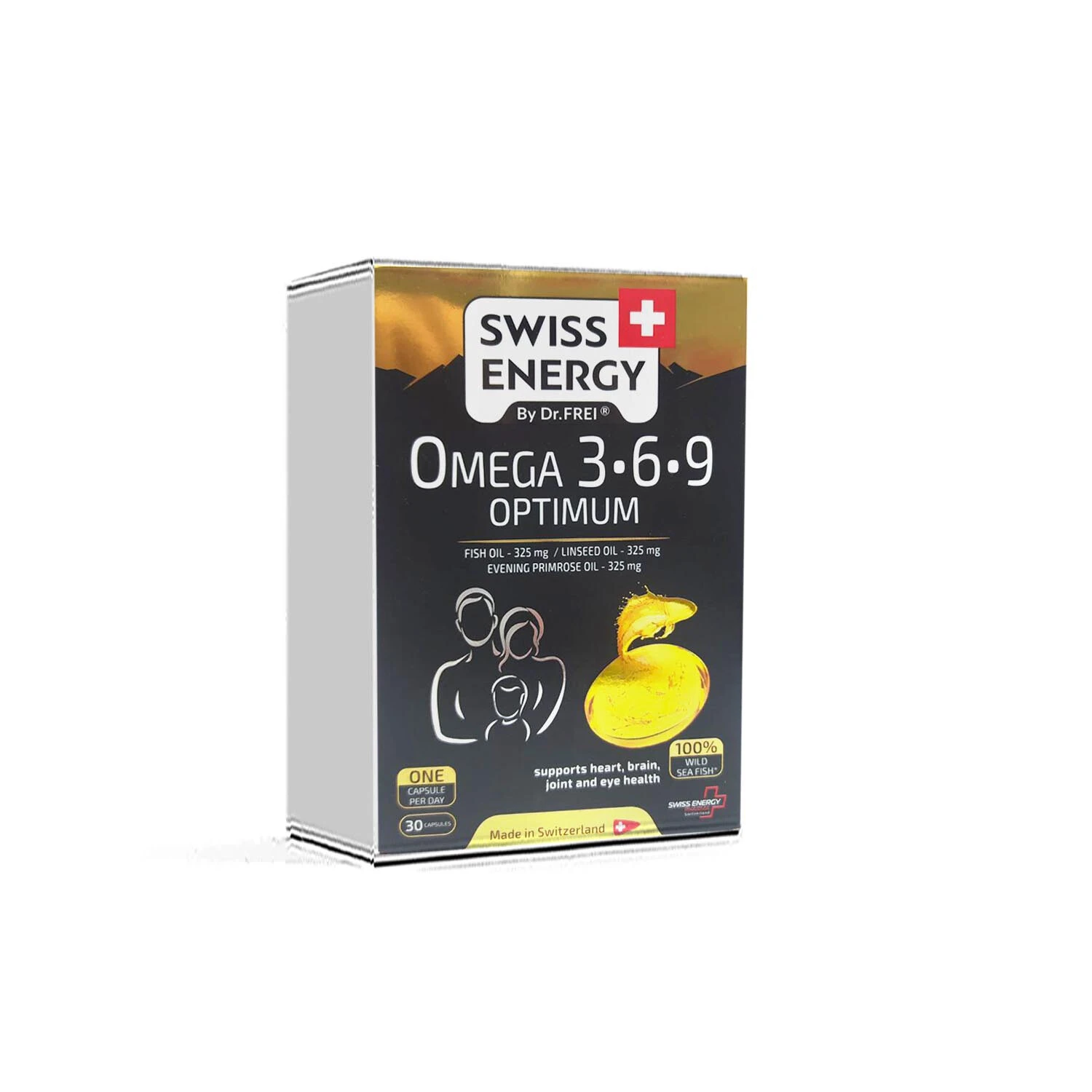Omega 3-6-9 Optimum Swiss Energy, баланс жирных кислот, 30 капсул (N30)