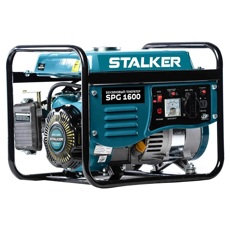 Бензиновый генератор STALKER SPG-1600 / 0.9кВт / 220В — фото 1