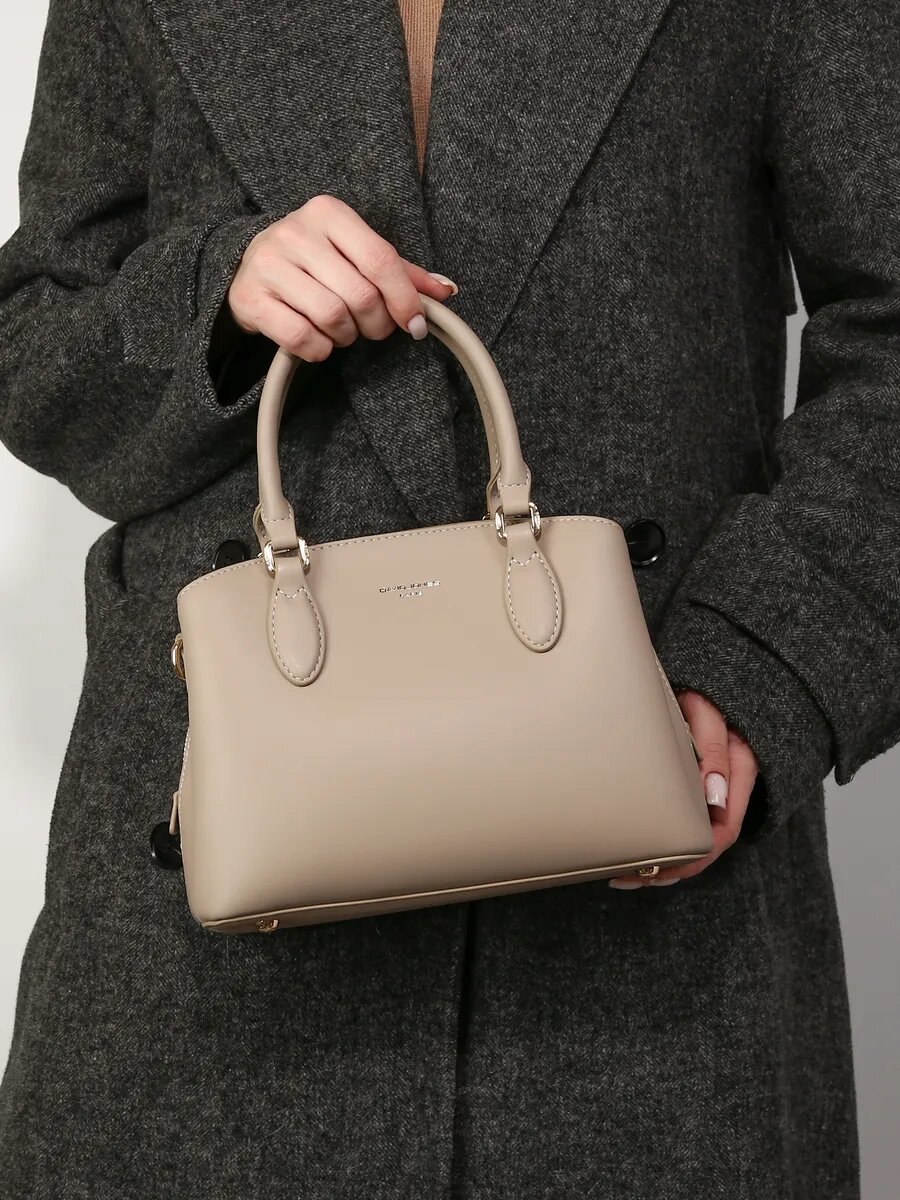 Сумка тоут DAVID JONES, песочный — фото 1