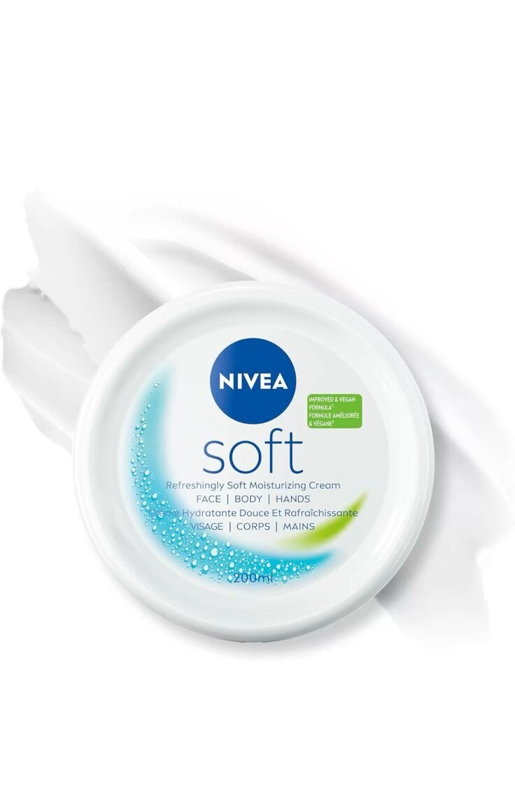Крем NIVEA "Soft", для лица и тела, увлажняющий, с витамином E, универсал с SPF 15, 200мл