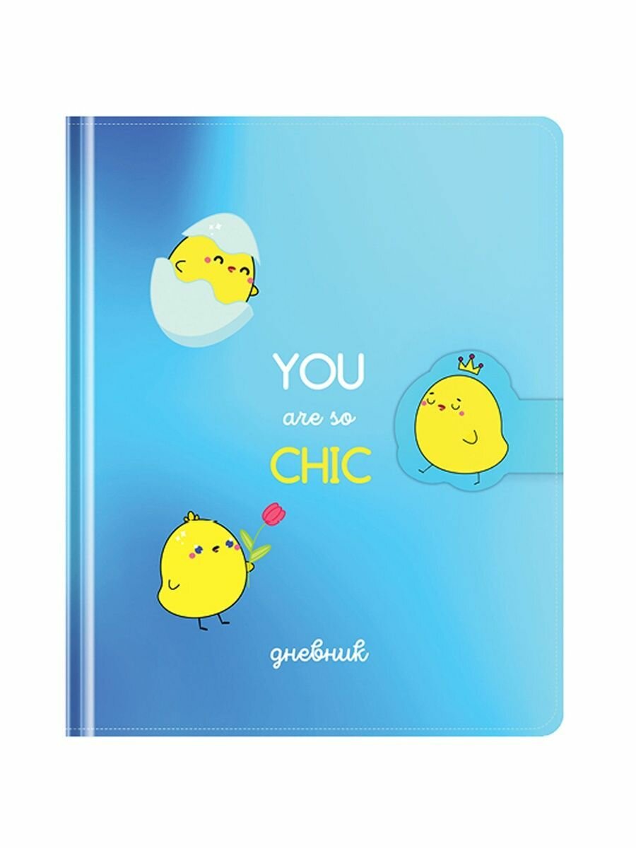 Дневник 1-11 кл 48л (твердый) "You are so chic", иск кожа, поролон, DSK_43654