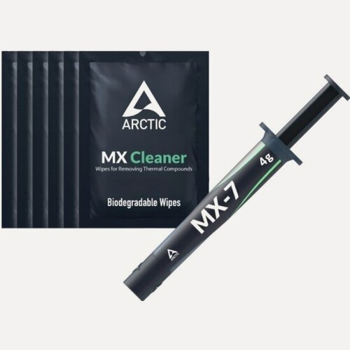 Изображение товара Термопаста Arctic MX-7 4г + 6 салфеток MX Cleaner (ACTCP00092A)