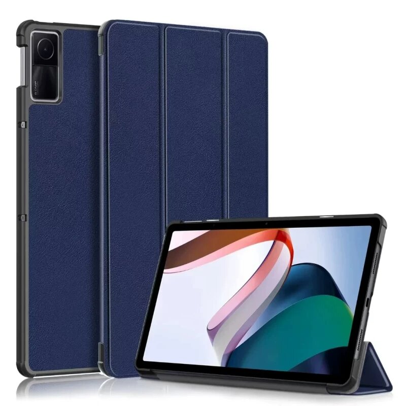 Чехол для Redmi Pad SE, кожаный чехол для планшета Redmi, чехол-подставка с функцией умного сна и защитой от падений