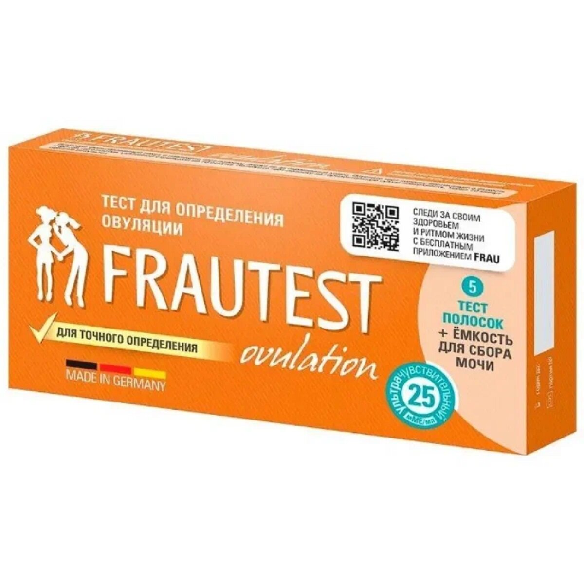 Тест FRAUTEST "Ovulation", на определение овуляции №5, быстрый результат