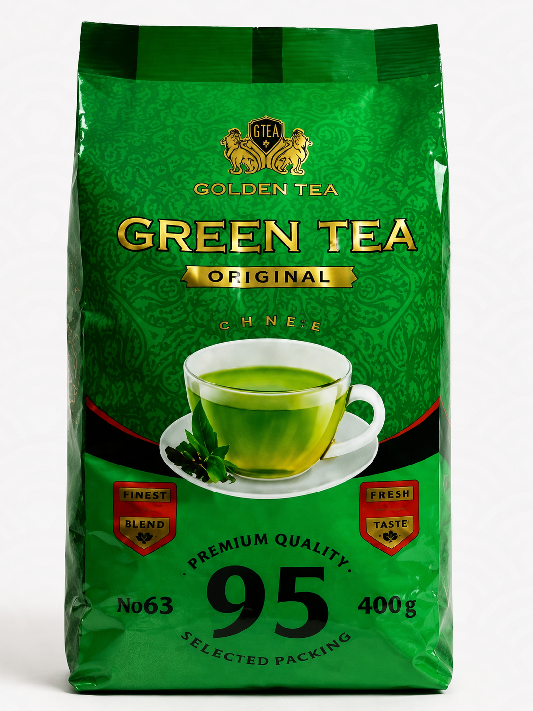 Китайский зеленый чай Golden Tea G-63 марка 2318 высший сорт