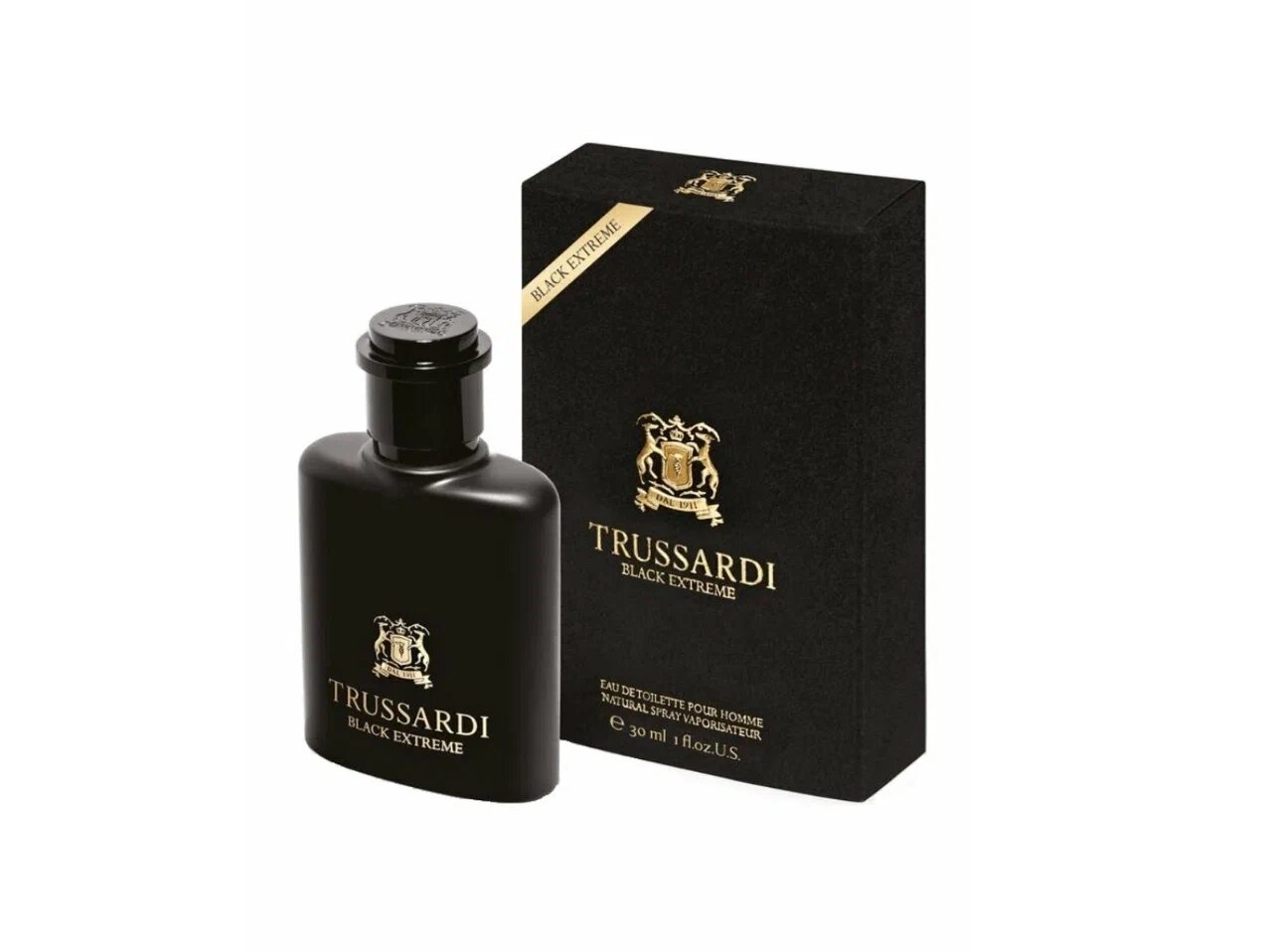TRUSSARDI Black Extreme men туалетная вода мужская 30 мл / Духи мужские Труссарди Блэк Экстрим парфюм италия