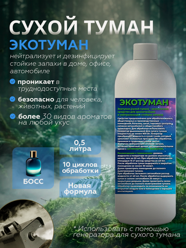 Изображение товара Ароматизатор для автомобиля ECOBERU. Сухой туман. Аромат "Босс"