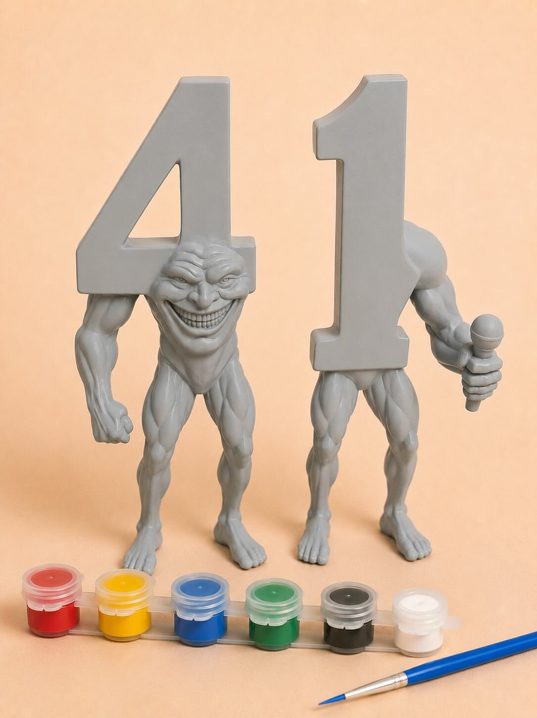 Сорок Один фигурка из мема Брейнрот/41 игрушка Brainrot