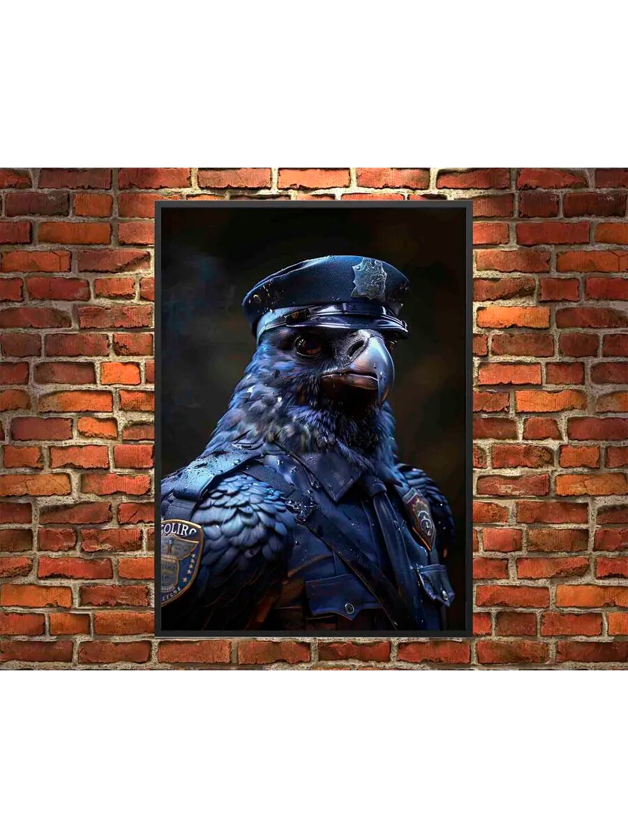 Воздушный змей-птица-полицейский 3, Плакат 30x42см
