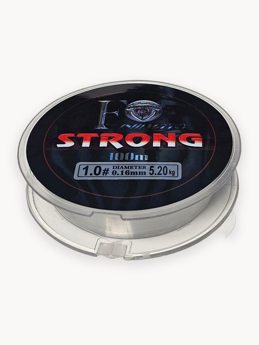 Леска для рыбалки 0.16 мм, 100 метров Flying dragon, нагрузка 5.2 кг, прозрачная